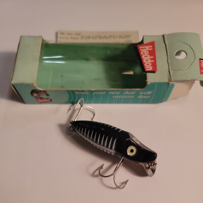 Leurre Vintage Heddon River Runt Spook Sinker 9110 XBW - Leurre En Bois Pour Pêche Eau Douce