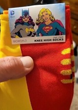 Knee High Caped Socks - Robin Dc Bioworld Batman -NEW