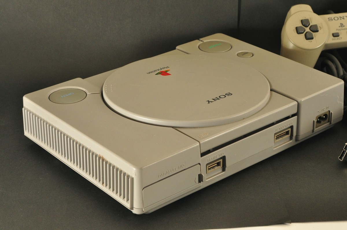 Sony PlayStation 1 PS1 SCPH-5500 Game Console Set + Memory Card