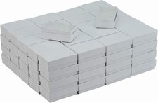 JPB White Swirl Cotton Filled Jewelry Box 21 Case of 100 2.5 inches x 1.5 ...