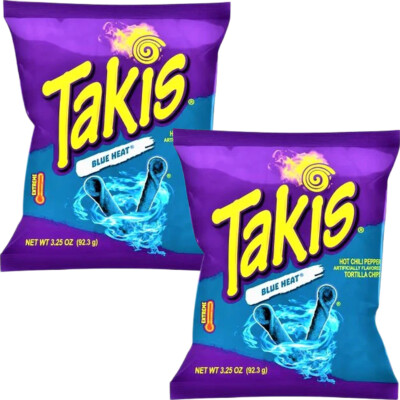 Takis Blue heat Hot Chili Pepper Tortilla Chips 92g | eBay