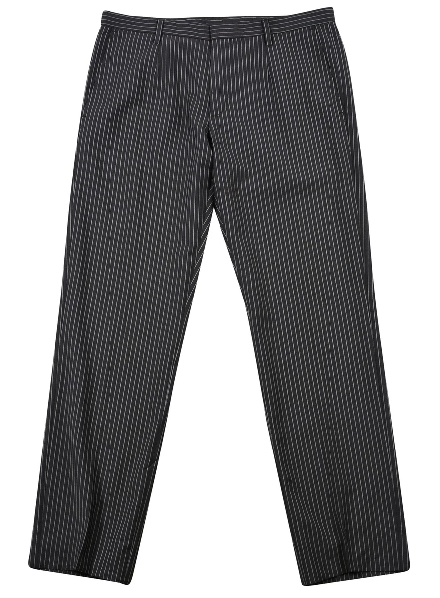 Mens grey sales striped pants