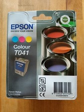 Cartucho de tinta original para impresora Epson T041 - Para usar con Epson Stylus C62 CX3200