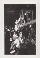 Night Shift on the Rails Young Women Workers & Steam Train Girls Abstract Photo