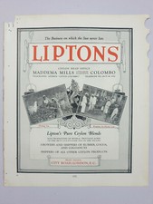 20's LIPTONS TEA Ceylon Ad Advertising 9.50in x 11in