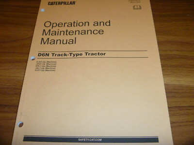 CAT Caterpillar D6N Track Type Tractor Owner Operator Maintenance Manual DJA1-
