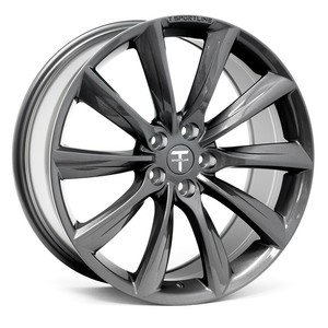 Details About Tesla Model X Wheel 20 T Sportline Tst Set In Space Gray Staggered Set