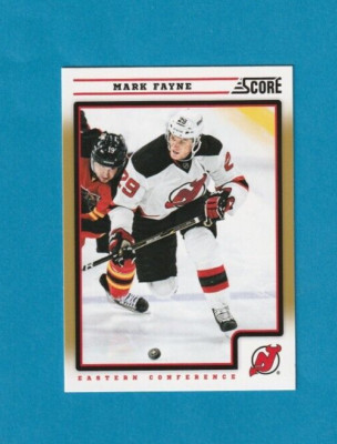 2012-13 Score GOLD RUSH parallel # 292 Mark Fayne NEW JERSEY DEVILS
