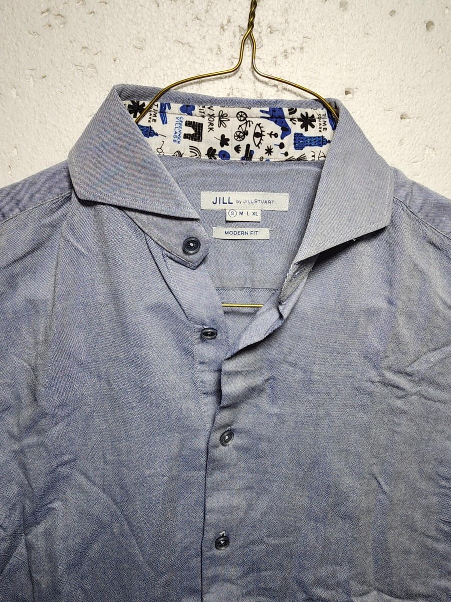 「JILL by JILL STUART」 長袖シャツ FREE ブルー レディース JILL By Jill Stuart Top Womens Small Blue Modern Fit Button