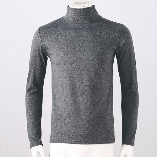 Men Long Sleeve T-Shirt Thermal High Neck Warm Winter Jumper Underwear Pullover - Picture 10 of 32