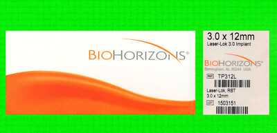 BIOHORIZONS TP312L Laser-Lok 3.0 RBT Dental Implantat  Ø 3.00mm x 12mm OVP
