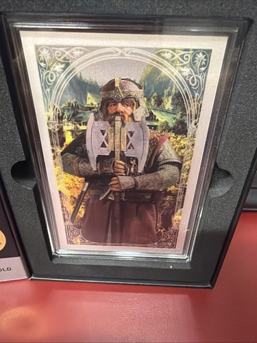 Agoro Lord of the Rings Gimli Tier 1, 5g .999 Silver Collectable - Photo 2/4