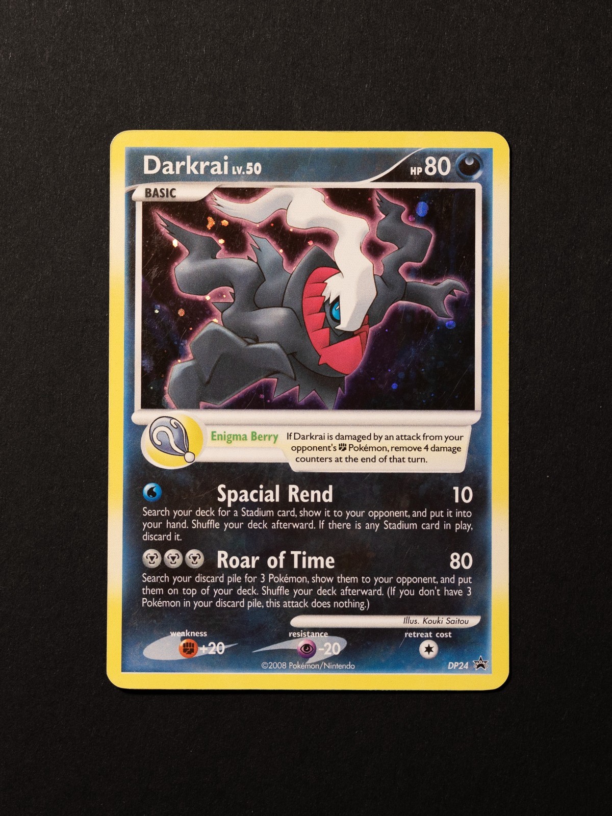 Pokemon Darkrai DP24 DP Black Star Promos Holo Common 2007 Lightly Played