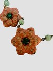 Vintage Jewelry Lot  Art  Nouveau Floral Necklace Micro Mosaic Earrings Heliotro — photo 5
