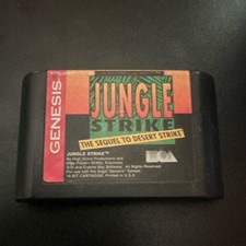 Jungle Strike Sega Genesis Game Cartridge - Electronic Arts Strike Series