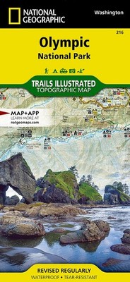 Olympic Nationalpark Map(Karte): National Geographic Maps(Karten) - Zustand gut