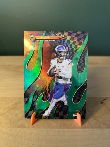 2025 Topps Finest Torchers JJ McCarthy Green Prizm /75