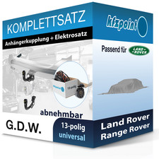 Für Land Rover Range Rover 21- G.D.W. Anhängerkupplung abnehmbar + 13polig neu