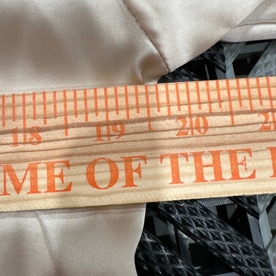 Camisa Blusa Top ZARA Manga Larga Con Botones Talla XS Champagne Satén Look Foto 4 de 4