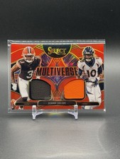 Panini 2025 Select Multiverse Prizm Memorabilia Jerry Jeudy #MVJ-JJY NFL
