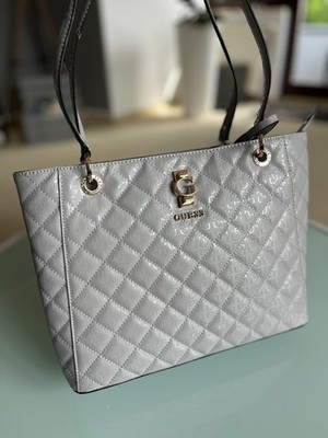 GUESS Damen Designer Handtasche Umhängetasche NEU UVP: 155,00  grau