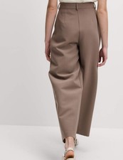 Marks & Spencer Womens Mocha Loose Fit Trousers - M&S