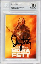 STAR WARS -DANNY TREJO- Beckett Signed/Autograph/Auto BOOK of BOBA FETT TV Card