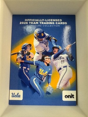 2026 UCLA Bruins Softball Onit Trading Card Base, Inset & Variation