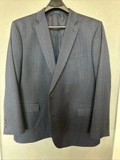 Stafford 54R Classic Fit Blue Textured Sport Coat Blazer Jacket