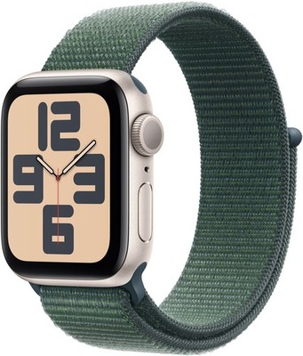 APPLE Watch SE 2024 GPS 44 mm Aluminium Sport Loop Grün MXEW3QF/A B-WARE