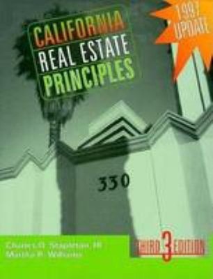California Real Estate Principles : 1997 Paperback Charles O. Sta