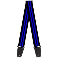 Guitar Strap - Stripe Black/Blue (Us Import) Acc Neu