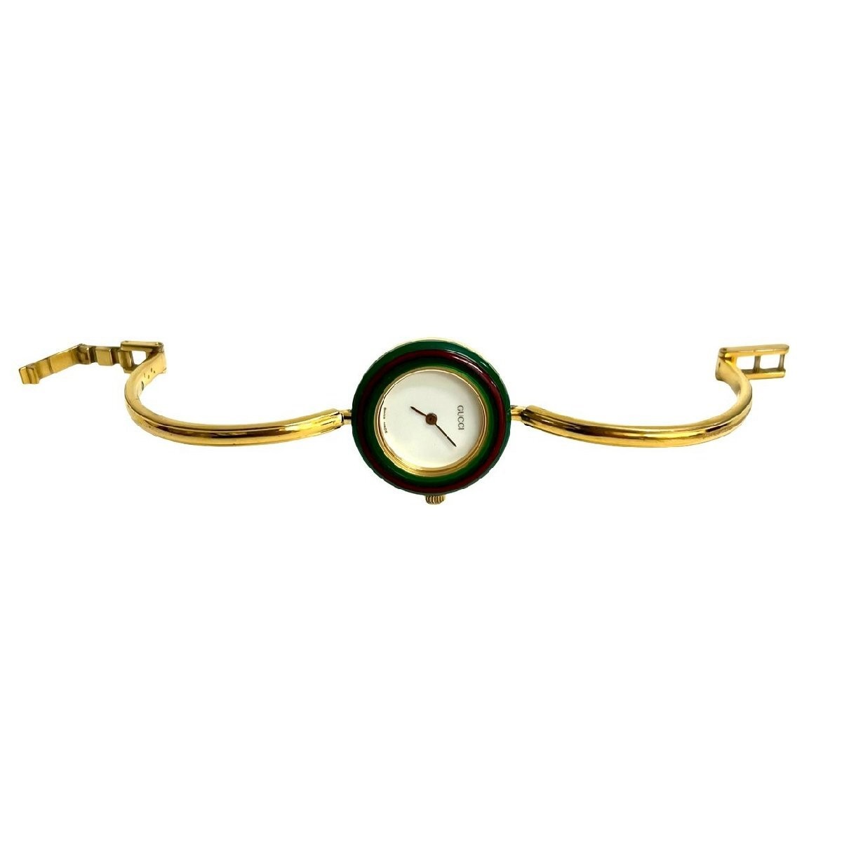 GUCCI 47016 Watch Ladies Change Bezel Shelley Line GP Gold Plastic Quartz thumbnail 8