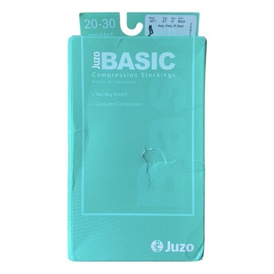 Juzo Basic Compression Stockings 20-30 Black Thigh OT Short AG 4411 Stretch