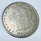 1880 $1 MORGAN SILVER ONE DOLLAR, AU ALMOST UNCIR. CONDITION 90% SILVER  #9101
