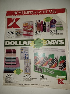 #ad Vintage 1997 KMart Sales Mailer Ad Flyer Catalog Food Groceries Toys Etc $24.99