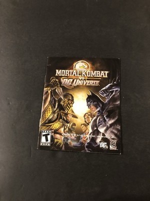 mortal kombat vs dc universe ps3 Manual Only