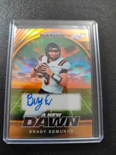 Brady Edmunds 2025 Leaf Football Nation Auto Autograph 1/1 Ohio State Buckeyes