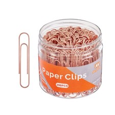Rose Gold Paper Clips, 200 Count Large Size, 2 Inch Jumbo Paperclips, School ...