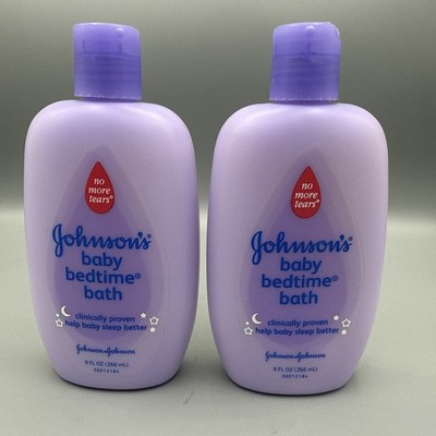 2 Johnson's Original Bedtime Bath Johnson & Johnson Help Baby Sleep Better 9 oz.