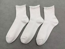 3 pairs Bombas Women's Lightweight Light beige Quarter socks Medium 8-10.5
