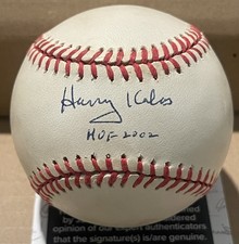 Harry Kalas Signed HOF 2002 ONLB 50th Jackie Aniversary Broadcaster Phillies JSA