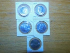 kennedy half dollar lot of 5 1971-1972-1973-1974-1776/1976 with errors