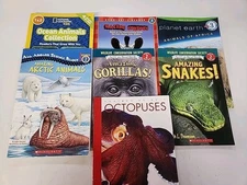 Elementary Book Lot Level 2 & 3 Books Arctic Ocean Animals Gorillas Snakes 
