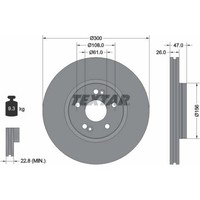 2X Textar 92119003 Bremsscheibe FüR Renault Laguna BG0 1 KG0 1