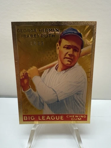 Babe RUTH 24K Gold Card by RH. 1933 Goudey Design. New York Yankees
