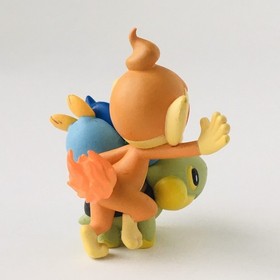 Pokemon Turtwig Chimchar Piplup Kaiyodo Mini Figure Set Nintendo Japan 2006 DS