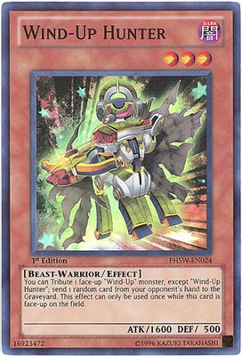 Yu-Gi-Oh Card - PHSW-EN024 - WIND-UP HUNTER (super rare holo) - NM