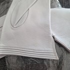 Italian Leather White Gloves Winter White Size 6.5 New — photo 5