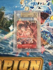 WINNER MONKEY D. LUFFY P-006 Tournament Pack Vol.1 BGS 9,5 GEM MINTOne Piece TCG